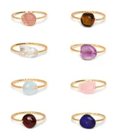 Natural Stone Irregular Crystal Ring Female Simple Generous Girlfriends Accompanying Gemstone Ring7972730