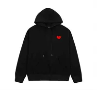 Men039s Hoodies Sweatshirts 21s Designer Play Commes Jumpers Des Garcons Letter Embroidery Long Sleeve Pullover Women Red Heart4288994