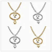 Necklace Earrings Set One Gift Women Girls Brand Jewelry Stainless Steel Oval Chain Heart Charm Bracelet Silver Gold Color Chains