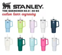 Ready to Ship Trends with Stanly LOGO 40oz Mug Tumbler With Handle Insulated Tumblers Lids Straw Stainless Steel Coffee Termos Cup1791703