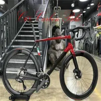 T1100 C68 Carbono Freio de Bicicleta Completo Red Black com R7020 Groupset e Wheelset de cubo de disco de 50 mm