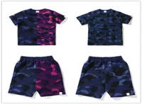 Baby Clothing Sets Kids Designer ape Tshirts Boys Shorts Girls Clothes Summer Luxury fear Tracksuit Children youth Outfits Short S9491117