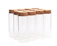 24pcs 50ml size 30100mm Test Tube with Cork Stopper Spice Bottles Container Jars Vials DIY Craft9439495