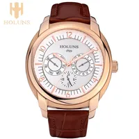 quartz watch men stainless steel case dress sport simple style Holuns top wristwatche top luxury Japan movement303u