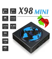 X98 mini TV Box Android 110 Amlogic S905W2 4G 64GB Support AV1 24G 5G WiFi BT Media Player 4GB32GB Set Top Boxes4932144