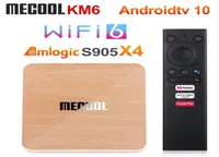 Mecool KM6 deluxe Amlogic S905X4 TV Box Android 10 4GB 64GB Wifi 6 Google Certified Support AV1 BT50 1000M Set Top Box1656385