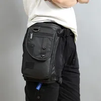 Designer-Men Fanny Waist Pack Waterproof Leg Bag Drop Messenger Shoulder Bags Travel Motorcycle Tactical Chest Pouch Bum Hip Belt 256c