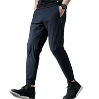Mens Pants Lunu Quick Drying Sports Ice Silk Elastic Breathable Running Fitness Leisure Belt 230324