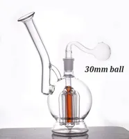 Hookahs Glass Bong Smoking Water Pipe 6 Arm Tree Filter Percolator 14mm Joint Female Dab Rig Ashcatcher Bongs with Male Oil Burne8494065