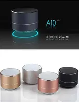 Mini Portable Speakers A10 Bluetooth Speaker Wireless Hands with FM TF Card Slot LED Audio Player for MP3 Tablet PC in Box4346195
