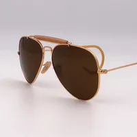 Original Brand Vintage Aviation Sunglasses Men Women Metal Retro Designer Frame New Fashion Pilot Sun Glasses Hombre UV400 gafas 5282t