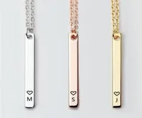 Fashion 26 Letter Pendants Initial Necklace Women Tag Jewelry Silver Gold Heart English alphabet Choker Fine Jewelry6759574