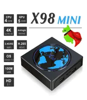X98 mini TV Box Android 110 Amlogic S905W2 4G 64GB Support AV1 24G 5G WiFi BT Media Player 4GB32GB Set Top Boxes7563633