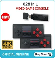 HD 4k Retro Mini Video Game Console 628 Games with 2 Dual Portable Wireless Controller for HDTV Video Game3076194