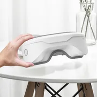 Eye Massager Smart Airbag Vibration Care Instrumen Bluetooth Music Air Pressure Foldable Heating Relieves Fatigue 230325