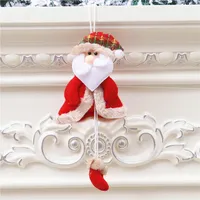 Christmas Decorations Tree Pendant Doll Old Man Snowman Scene Dress Up Accessories