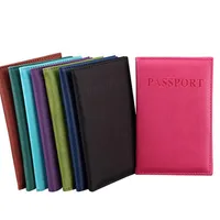 Fashion Faux Leather Travel Passport Holder Cover ID Card Cover Case Bag Passport Wallet Protective Sleeve Storage Bag194S