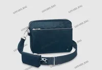 Designer Mens Trio Messenger Bag N40438 Man Leather Embossed Damier Cross-body Bag with Removable Zipped Pocket & Coin Purse Luxury Monograms Blue Shoulder Bags Teen