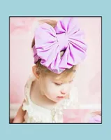 Hair Accessories Kids Girls Big Bow Headwrap Band Baby Girl Cotton Headbands Infant Babies Fashion Hairbands Lovely Children M Mxh1897323