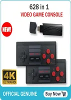 HD 4k Retro Mini Video Game Console 628 Games with 2 Dual Portable Wireless Controller for HDTV Video Game1317786