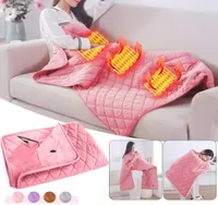 Blankets 5V USB Large Electric Blanket Powered By Power Bank Winter Bed Warmer Heated Body Heater Machine4770584