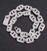 Custom Hip Hop Fine Jewelry Necklace Bracelet Iced Out Diamond Cuban Link Chain3093594