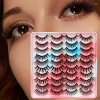 False Eyelashes Fluffy Mink Lashes 10-25mm 3d Soft Make-up For Women Natural Extensions Wholesale Fake