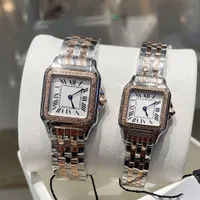 Classic Diamond Womens Watches Quartz Movement Watch Fashion Business Wristwatch Montre De Luxe Gifts for Lady Rose Gold