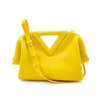 Mini Triangle Handbag Point Crossbody Bags Tote Women Designer Handbags Purse EFFINI 2021 Fashion Cloud Lady Soft Genuine Leather 294V