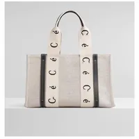 Shoulder Bag Letter Print StripeTote Canvas Evening Bags Large Capacity Female Japanese Casual Handbag Shopping Bags200x