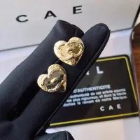 Moda 18k Altın Kaplama Küpe Tahminleri Kızların Küpe Tasarımcı Mücevher Aşıkları Mektuplar Aşk Küpeleri Lüks Marka Aksesuarları Premium Hediye Paketleme Ailesi