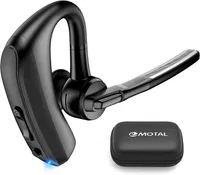 Bluetooth Headset Dual Mic EN CC VC80 Noise Can celling APT X HiFi Stereo 200Hours Stand by 18Hours HD Talk time Bluetooth Earpiece Comp atible for iOS Android