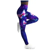 Active Pants Leggings Women High Waist Size Fashion Yoga Silm Sport Print Style