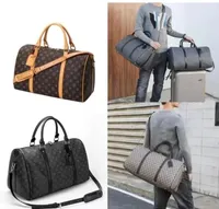 2023 Hot Sell 55cm Classical Men Duffle Bag For Women Travel Bags Luggage Travel Bag Men PVC Leather Handbags Totes large crossbody bags
