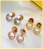 Gold Hoop Earrings Designers Diamond Earrings F Studs 925 Silver For Women Small Size Hoops Lovers Gift Luxury Jewelry With Box2803587