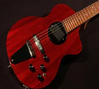 New Rick Turner Model 1 CLB Lindsey Buckingham Burgundy Brown Semi Hollow Electric Guitar Black Body Binding 5 Piece laminated M8018106