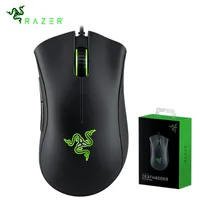 Mice Original DeathAdder Essential Wired Gaming Mouse 6400DPI Optical Sensor 5 Independently Buttons For Laptop PC Gamer 230324