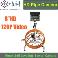 Vicam Pipeline Inspection Camera System 60m Cable Hd Waterproof Sewer Cameras With 40mm Self Leveling V8-3388AHD
