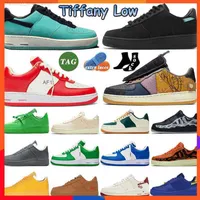 HOT 2023 NEW 2023 Fashion 1 Low Casual Shoes Offs White Goost Grey Tiffany Low 1837 Women Mens Printing Brown AF1 1s Travis Scotts Skeleton