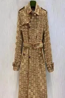 E30 Autumn womens trench coats designer luxury Women Windbreaker body letter print jacket Loose Belt Coat Female Casual Long Trenc5948136
