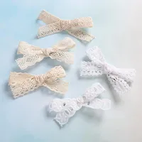 Hair Accessories Baby Clip Bow Barrette Cheveux Fille For Girls Accesorios Kawaii Children Lace Hairpin Infant Wedding Beach Clips Hairgrips