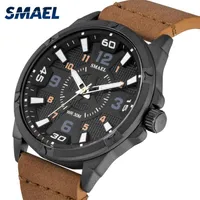 2020 Smael Men's casual Watch Relojes Hombre 2019 Top Brand SL-9102 Watch Men Simple Quartz watches with leather relogio masc306u