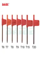 T6 T7 T8 T9 T10 T15 T20 Torx Screwdriver Spanner Key Small Red Flag Screw Drivers Tools 200pcslot1837126