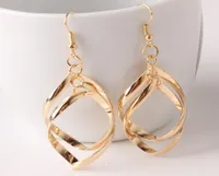 Hollow Rhombus Drop Earrings For Women Gold Silver Rhombus Dangle Earrings Piercing Rhombus Statement Jewelry For women Gift9503752