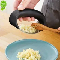 New Manual Arc Stainless Steel Garlic Press Multi-functional Garlic Crusher Hand-held Kitchen Crushing Vegetable Tool Kitchen Tool