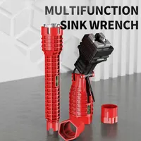 Multifunction 18 In 1 Repair Plumbing Tool Anti-slip Plumber Key Flume Sink Wrench s Pipe Bathroom Sets