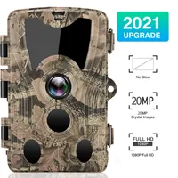 Hunting Cameras Outdoor Wildlife 20MP HD 1080P Trail Camera Night Vision Hunting Accessories IP66 Waterproof Wildlife Game Cam Thermal Scope 230324