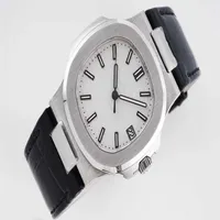 Top Quality New Mens Automatic Cal 324 SC Date White Black Dial Men Eta 5711 1A-011 Platinum Watches PPF 40mm v4 Factory236d