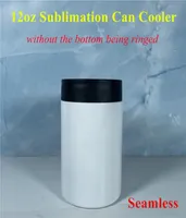 12oz Sublimation Can Cooler Blanks Can Insulator Stainless Steel Sublimation Tumbler Seamless Beer Holder Bottle Cold Can without 9189446