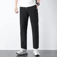 Men's Pants Fashion Brand Men Spring Cotton Sweatpants 2023 Solid Color Elasticity Trousers Drawstring Winter Casual Male M-8XL Men's